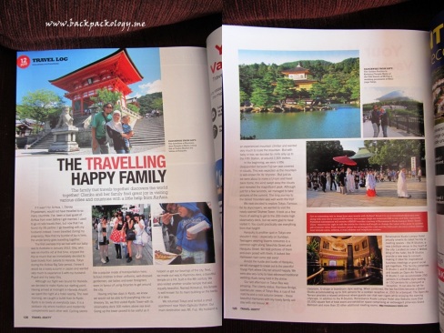 Our happy family in AirAsia's Travel3Sixty November 2012 edition
